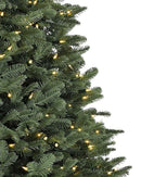 Árvore de Natal White Spruce Verde com Galhos Articulados, Suporte Metálico e Micro LEDs Embutidos